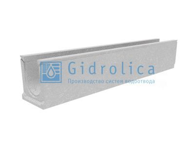 Лоток водоотводный бетонный коробчатый (СО-500мм), с водосливом КUв 100.60,3(50).47,5(38,5) - BGU, № 5-0