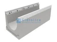 Лоток водоотводный бетонный коробчатый (СО-200мм), с оцинкованной насадкой, с уклоном 0,5% КUу 100.29,8 (20).36(29) - BGZ-V, № 13